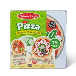 Melissa & Doug Pizza Topping Toss Games Playset 14pc - Pizza Kids Toy Game Gift
